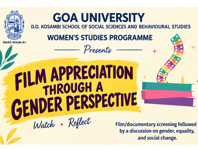 Film Appreciation through a Gender Perspective (30 Sep 2026)