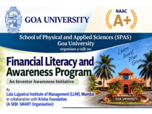Financial Literacy and Awareness Program (28 Sep 2026)