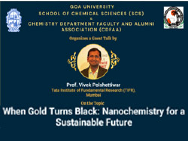 Guest Talk by eminent scientist Prof. Vivek Polshettiwar from Tata Institute of Fundamental Research (TIFR), Mumbai (1 Oct 2026)