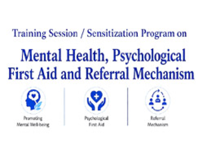 Training Session/Sensitization Programme on 